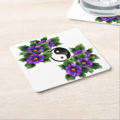 Dessous-de-verre Carré En Papier Jolie paix (Incliné)