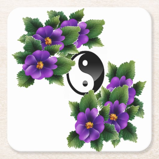 Dessous-de-verre Carré En Papier Jolie paix (Devant)