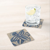 Dessous-de-verre Carré En Papier Jonquille d'indigo (En situation)