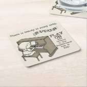 Dessous-de-verre Carré En Papier Jouer sur (Incliné)