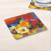 Dessous-de-verre Carré En Papier Jour de la course (Incliné)