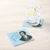 Dessous-de-verre Carré En Papier Joyeux Anniversaire Rabbie - Robert Burns (En situation)