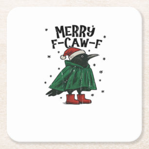 Dessous-de-verre Carré En Papier Joyeux F-Caw-F Essentiel Minimaliste Propre