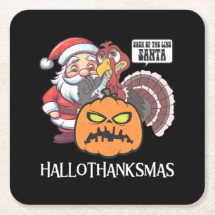 Dessous-de-verre Carré En Papier Joyeux Hallothankmas