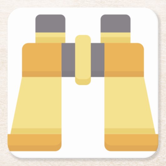 Dessous-de-verre Carré En Papier Jumelles (Devant)