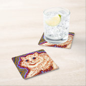 Dessous-de-verre Carré En Papier Kaleidoscope (En situation)