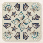 Dessous-de-verre Carré En Papier Kaleidoscope côtier I<br><div class="desc">Marine</div>