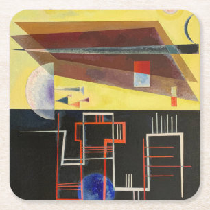 Dessous-de-verre Carré En Papier Kandinsky Inner Alliance Abstraite