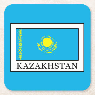 Dessous-de-verre Carré En Papier Kazakhstan