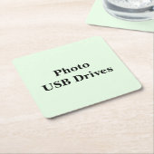 Dessous-de-verre Carré En Papier Keep Scrolling to See These Photo USB Drive (Incliné)