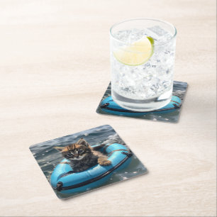Dessous-de-verre Carré En Papier Kitten