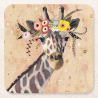 Klimt Giraffe | Couronne De Fleurs