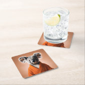 Dessous-de-verre Carré En Papier Koala bouddhiste (En situation)