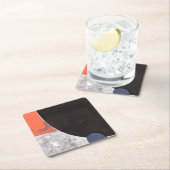 Dessous-de-verre Carré En Papier Kosmos II (En situation)