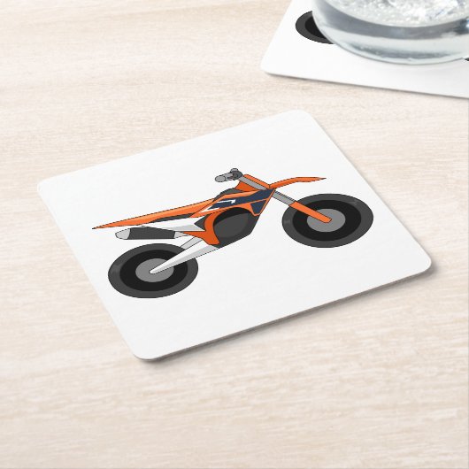 Dessous-de-verre Carré En Papier KTM 450 SX-F simple style (Incliné)