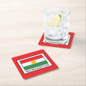 Dessous-de-verre Carré En Papier Kurdistan (En situation)