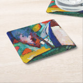Dessous-de-verre Carré En Papier La Cascade, Wassily Kandinsky (Incliné)