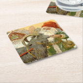 Dessous-de-verre Carré En Papier "La chèvre de traîneau" par Jenny Nystrom (Incliné)