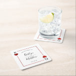 Dessous-de-verre Carré En Papier La collection de Mariages de cartes de jeu Monogra<br><div class="desc">Célébrez dans le style avec ces dessous de verre mariages élégants et très tendance. Le design est facile à personnaliser avec votre propre libellé et votre famille et vos amis seront ravis de voir ces dessous de verre fabuleux. Les éléments correspondants se trouvent dans la collection.</div>