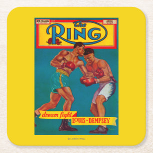 Dessous-de-verre Carré En Papier La couverture de magazine d'anneau