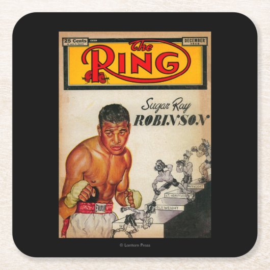 Dessous-de-verre Carré En Papier La couverture de magazine d'anneau 2 (Devant)