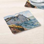 Dessous-de-verre Carré En Papier La falaise d'Aval, Monet (Incliné)