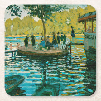 Dessous-de-verre Carré En Papier La Grenouillère - Claude Monet - 1869