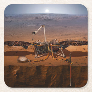 Dessous-de-verre Carré En Papier La Lander de l'Insight