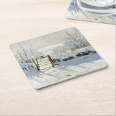 Dessous-de-verre Carré En Papier La Magpie, Monet (Incliné)