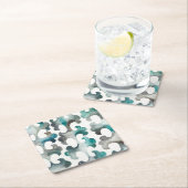 Dessous-de-verre Carré En Papier La Mer (En situation)