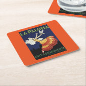 Dessous-de-verre Carré En Papier La Paloma - Anis Aguardiente promotionnel (Incliné)