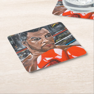 Dessous-de-verre Carré En Papier La peinture The Champ par Alfred Fox