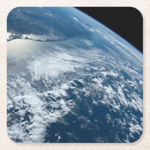 Dessous-de-verre Carré En Papier La Pointe Sud Du Brésil Bordant L'Uruguay.