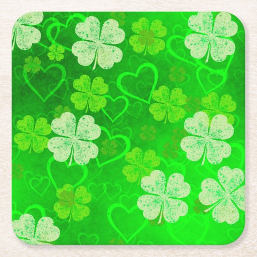 Dessous-de-verre Carré En Papier La Saint-Patrick (Devant)
