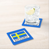 Dessous-de-verre Carré En Papier La Suède (En situation)