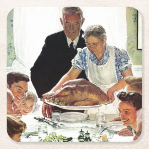 Dessous-de-verre Carré En Papier L'absence de veulent