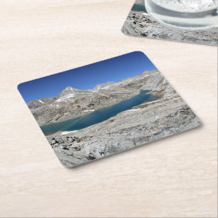 Dessous-de-verre Carré En Papier Lac Italie et lac de l'Ours Brown - Sierra