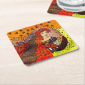 Dessous-de-verre Carré En Papier Lady Nature (Incliné)