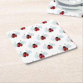 Dessous-de-verre Carré En Papier Ladybird (Incliné)