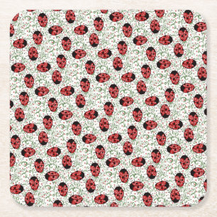 Dessous-de-verre Carré En Papier Ladybug