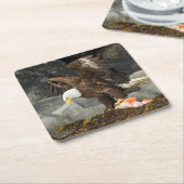 Dessous-de-verre Carré En Papier L'aigle chauve ultime (Incliné)