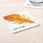 Dessous-de-verre Carré En Papier Laisse tomber (Incliné)