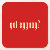 Dessous-de-verre Carré En Papier lait de poule obtenu ? (Devant)