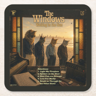 Dessous-de-verre Carré En Papier L'album Windows : une parodie