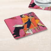 Dessous-de-verre Carré En Papier L'année du mécontentement (Incliné)