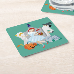 Dessous-de-verre Carré En Papier L'Assistant D'Oz™   Dorothy Halloween Joyeuse Dans