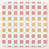 Dessous-de-verre Carré En Papier Latvian Morning SUN motif géométrique IV (Devant)