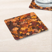 Dessous-de-verre Carré En Papier l'automne (Incliné)
