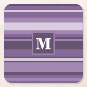 Dessous-de-verre Carré En Papier Lavande monogramme