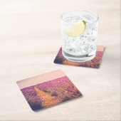 Dessous-de-verre Carré En Papier Lavander (En situation)